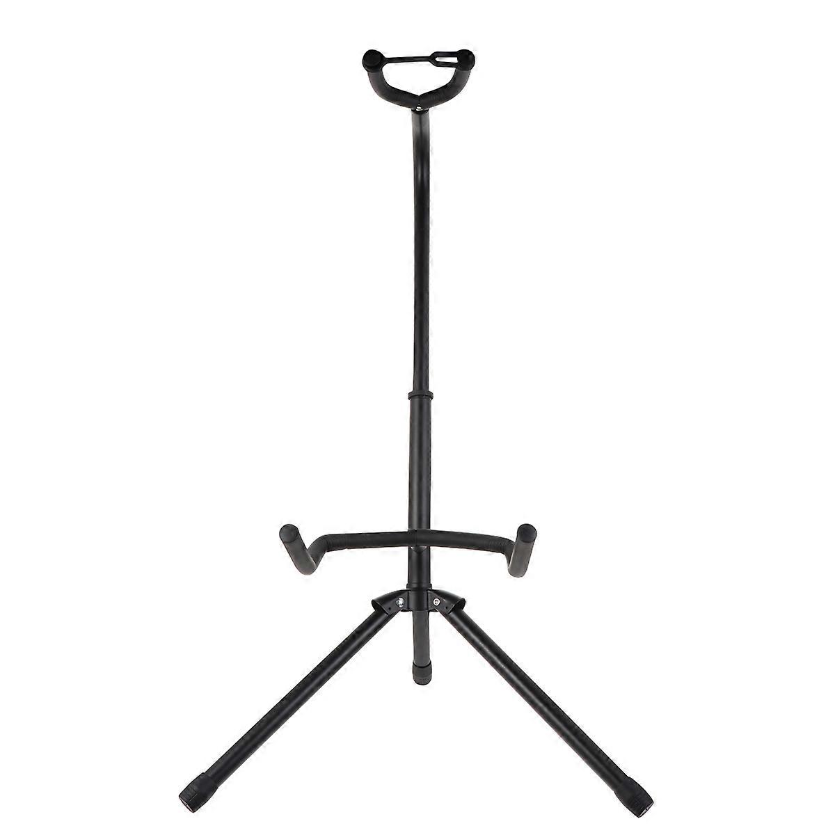 Acoustic Guitar Stand Holder Adjustable Height Instrument Display For Home Use Black 70X15X15CM 1Pc