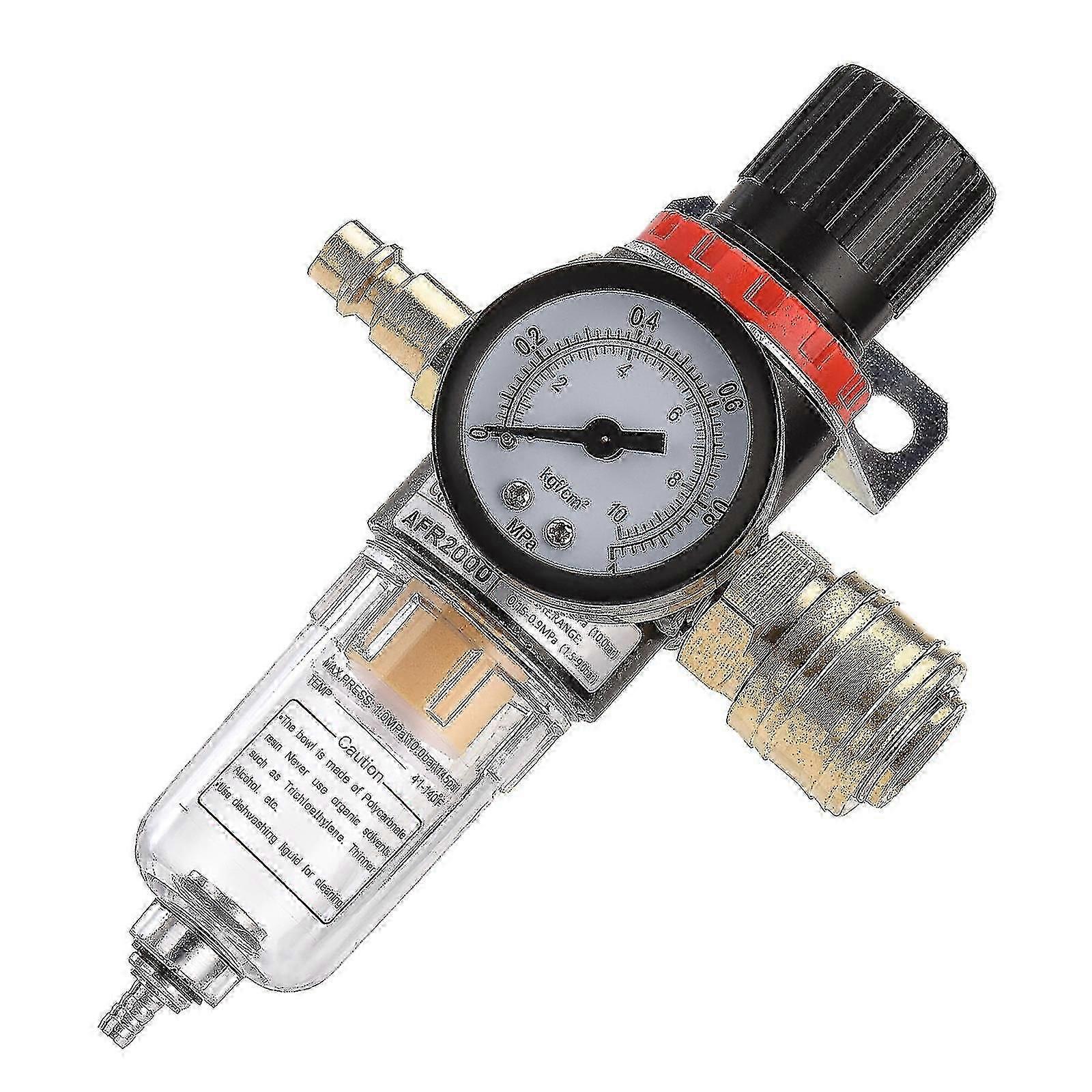 New Models Pressure Reducer Compressed Air Maintenance Unit, 1/4 Inch Compressed Air Regulator With Particulate Filter And Water Separator Quick Coupl