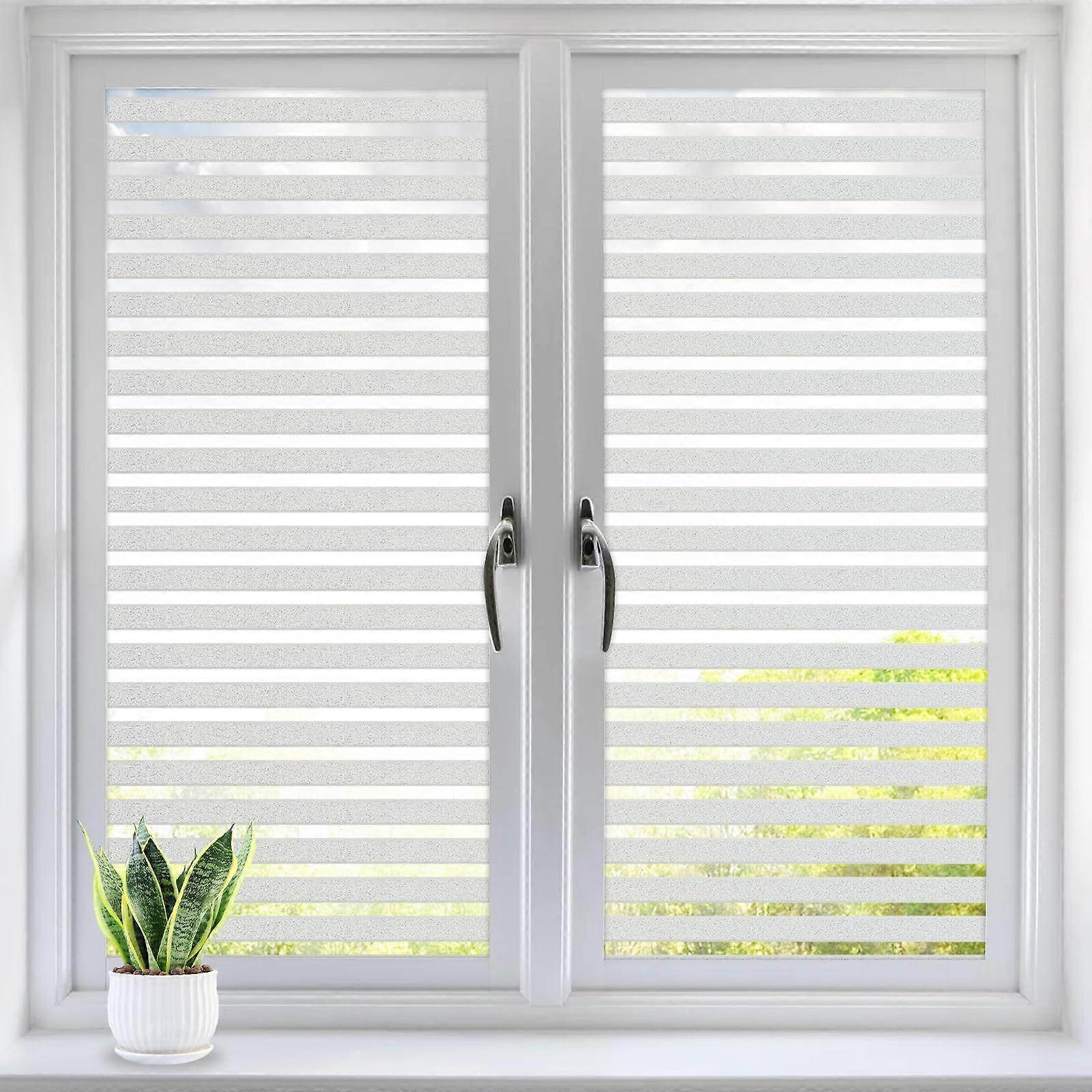 1pcs Electrostatic Window Film Stripe Pattern, Anti-Peep Film Sticker
