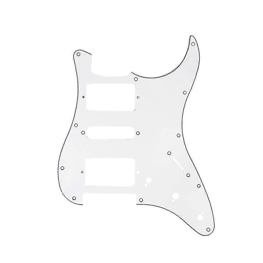 Guitar Pickguard 11 Hål HSH Vit för Elgitarr