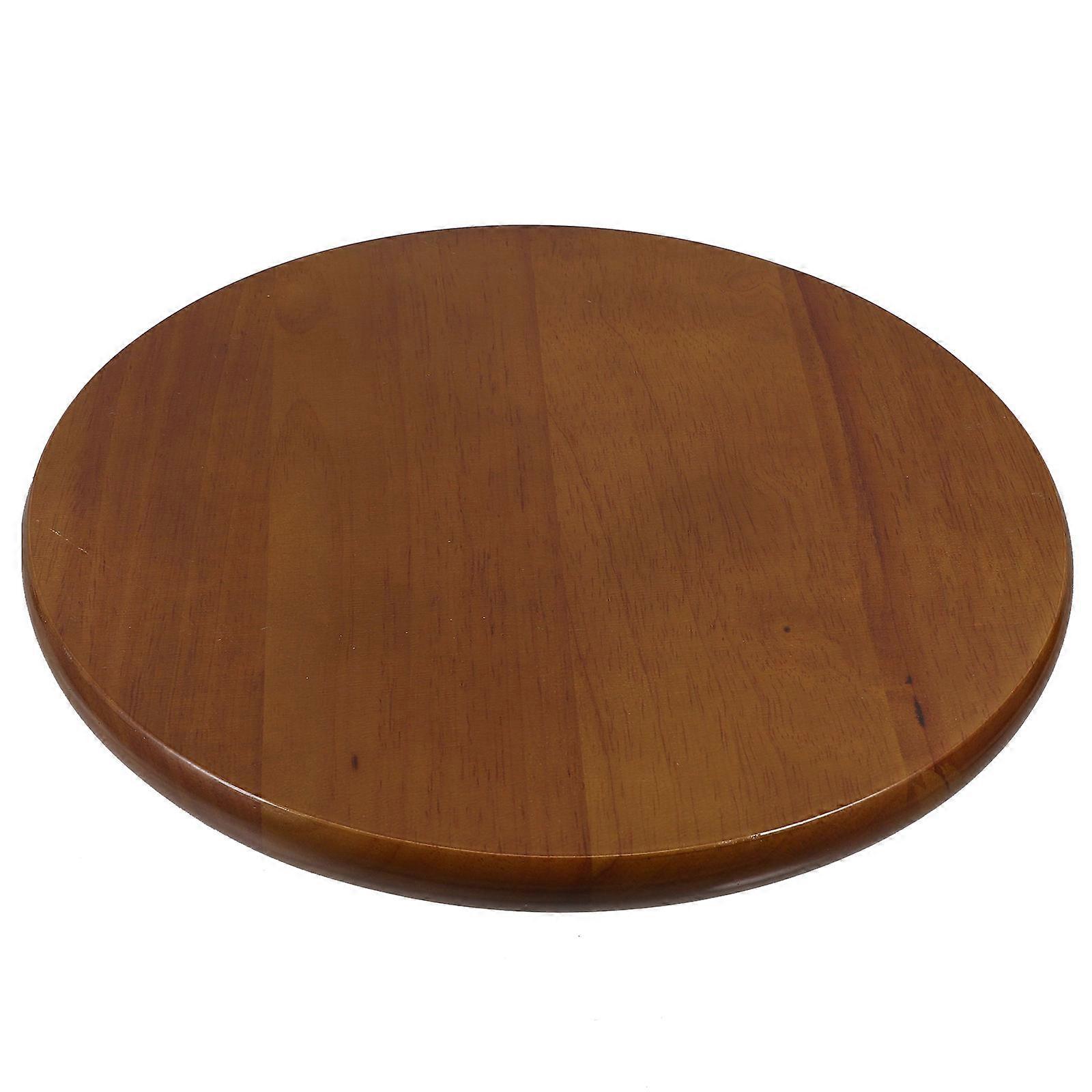 Round Wooden Stool Seat Replacement Smooth Wood Stool Surface For Homeowners Retro Color 1Set