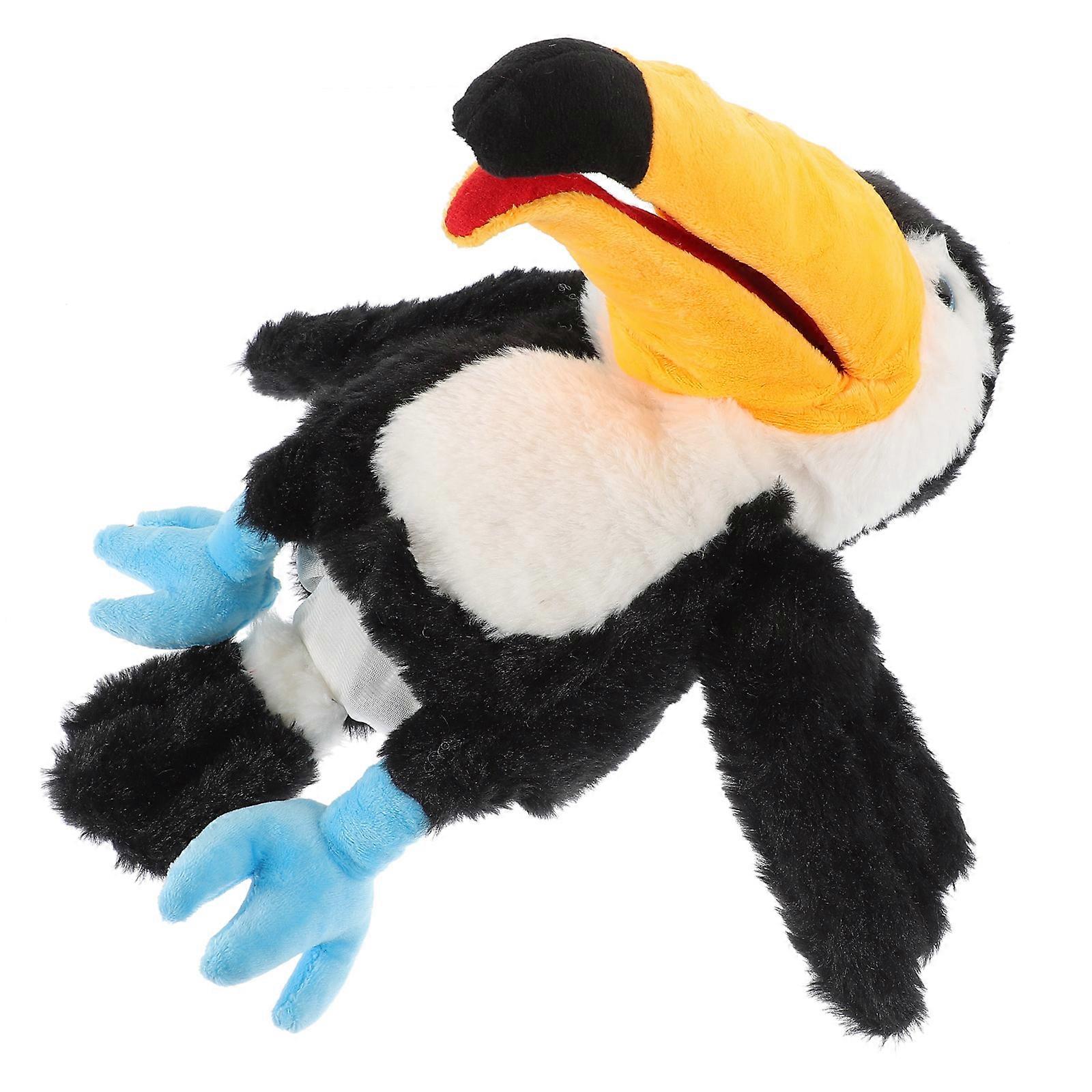 Soft Interactive Hand Puppet Plush Bird with Movable Mouth for Storytelling, Role Play, and Early Education – Ideal Birthday Gift