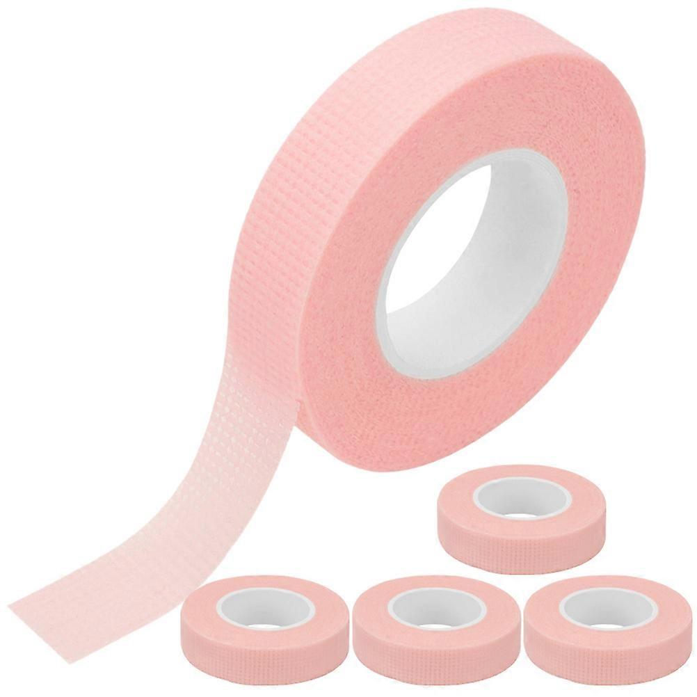 Eyelash Extension Tape Professional Grade Eyelash Extensions Tool Beauty Salon Use Pink 5.2x1.25cm Breathable Design 5Set