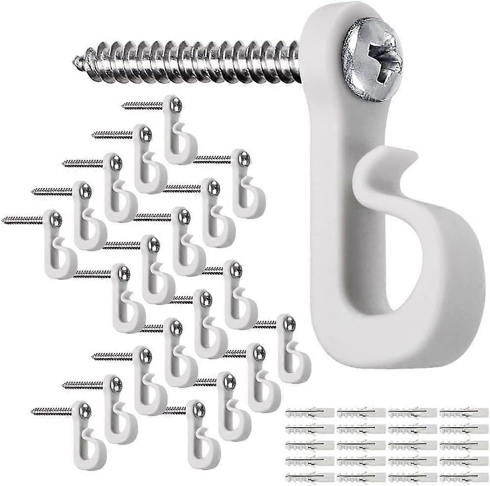 20-Pack Christmas Light Hooks with Phillips Head Screws