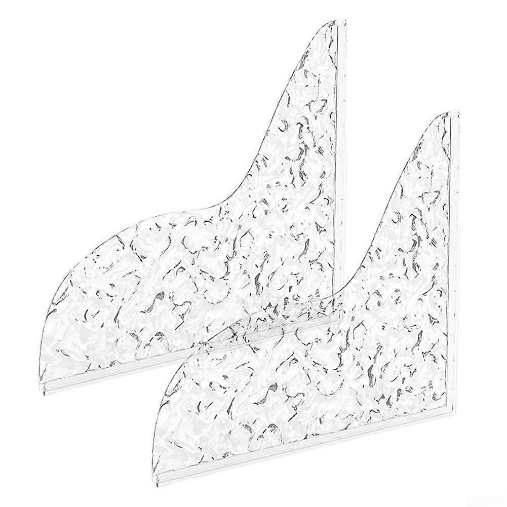 2Piece Set Acrylic Shower Splash Guard, Effective Water Protection for Bathtubs