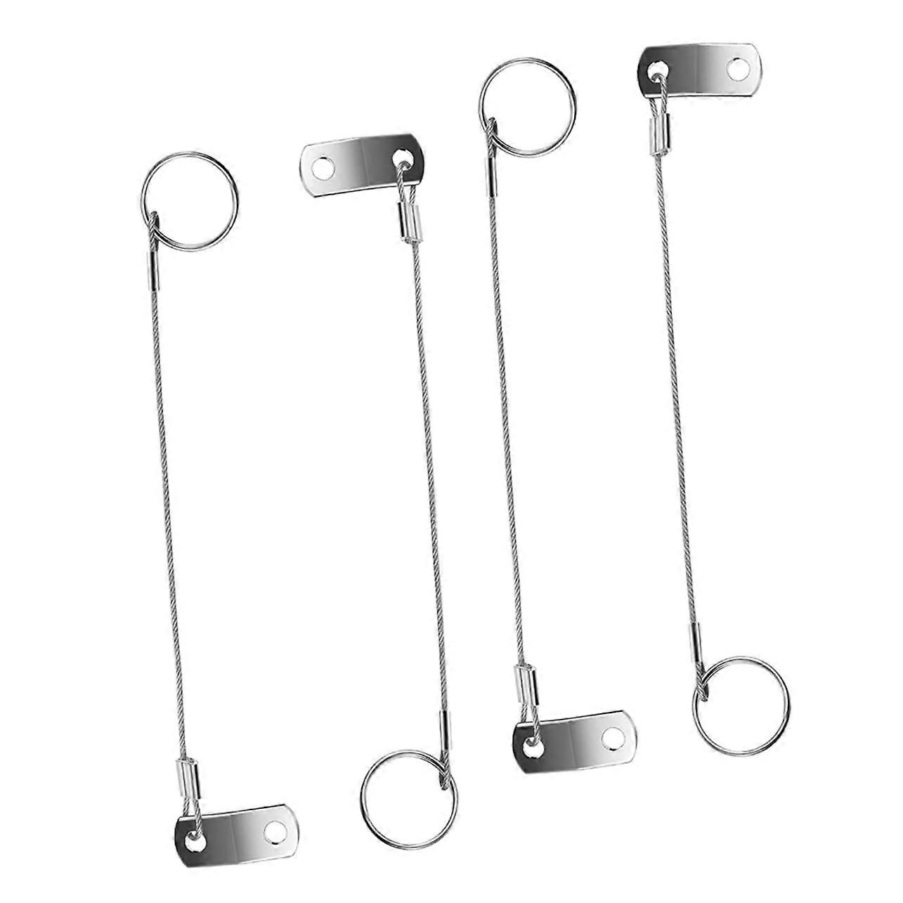 4 Pieces Retaining Strap Flexible Cable Retaining Strap for Water and Salt Water Resistant for Boat and Marine Applications Loss Prevention