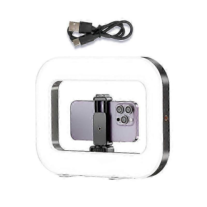 Smartphone Video Rig with Light, Handheld Ring Selfie Light Kit, LED Mobile Video Stabilizer with Built-in 8000mAh Battery