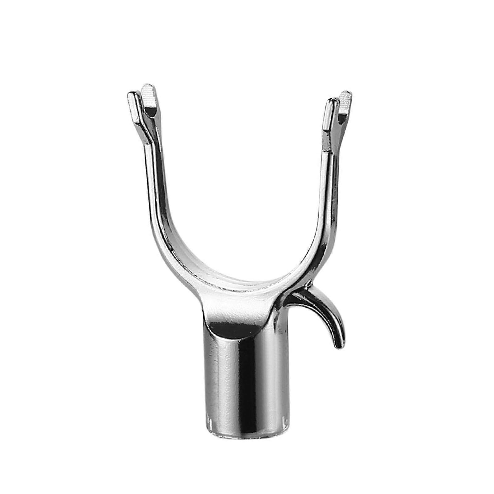 Aluminum Alloy Clothes Rod Joint Fork Head End Replacement For Closet Poles Home And Dormitory Use Model 19