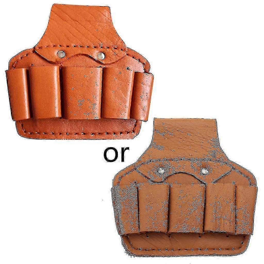 Leather Tool Belt Pouch with Multiple Pockets for DIY Tool Storage Organizer