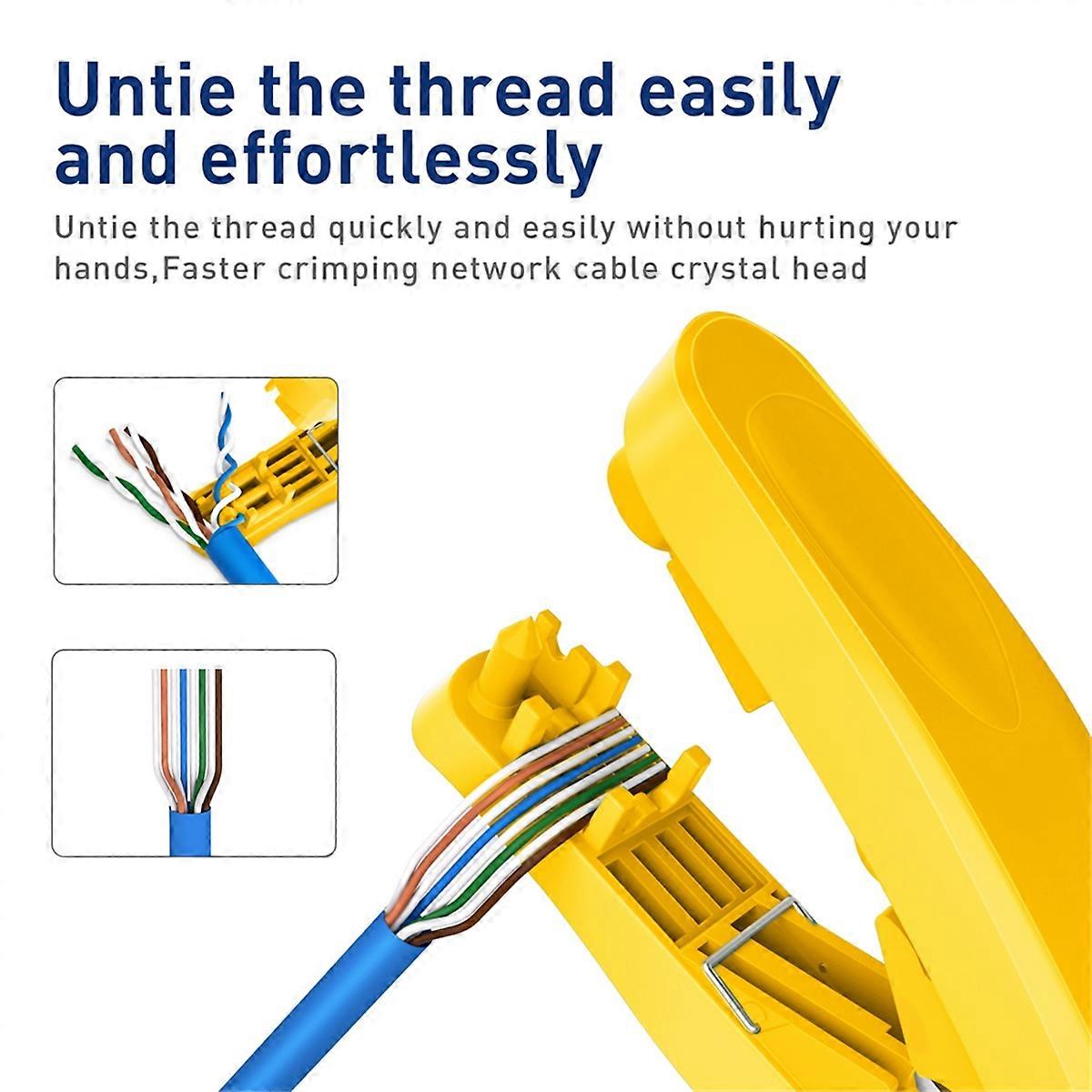 4-in-1 RJ45 Network Cable Tool Applies to STP/UTP Cable,B
