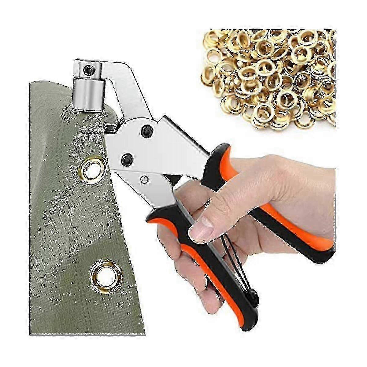 Eyelet Pliers Set for Tarpaulins with 300 Eyelets (10mm Diameter)