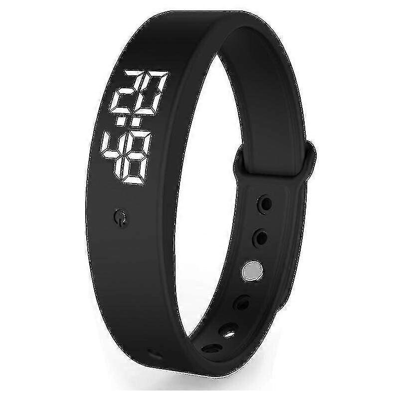 Vibration reminder clock - Up to 10 alarms can be set per day - Black