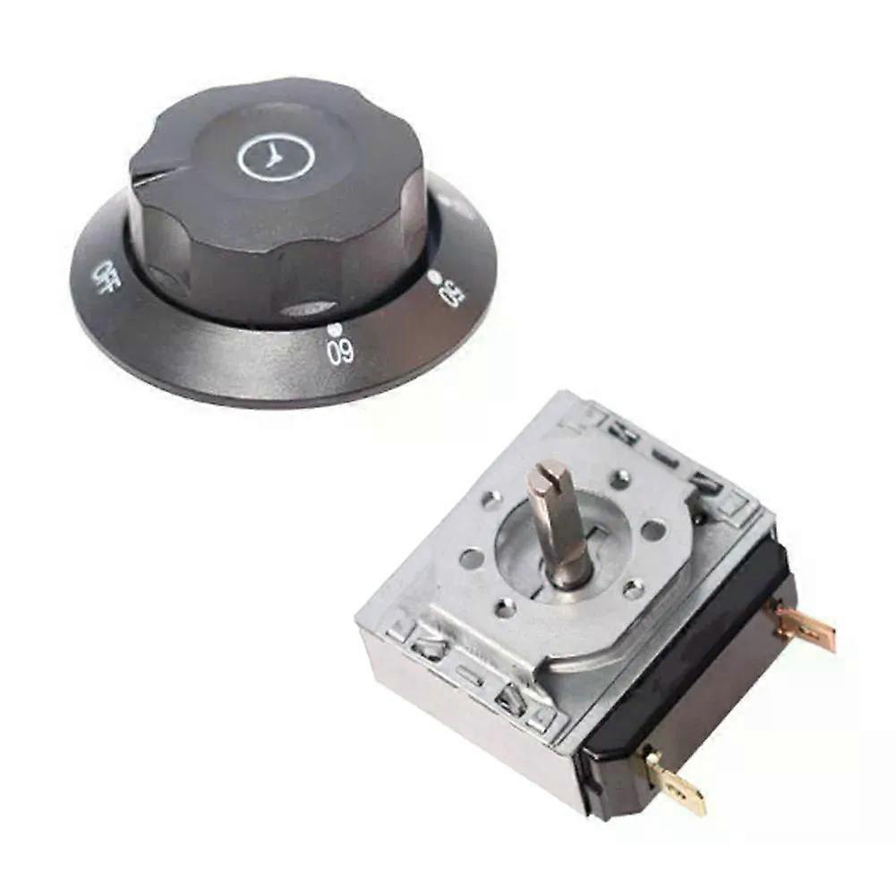 1pc 30/60/90/120 Min Timer Switch Microwave Oven Rice Cooker Timer Switch With Bell For Household Appliances