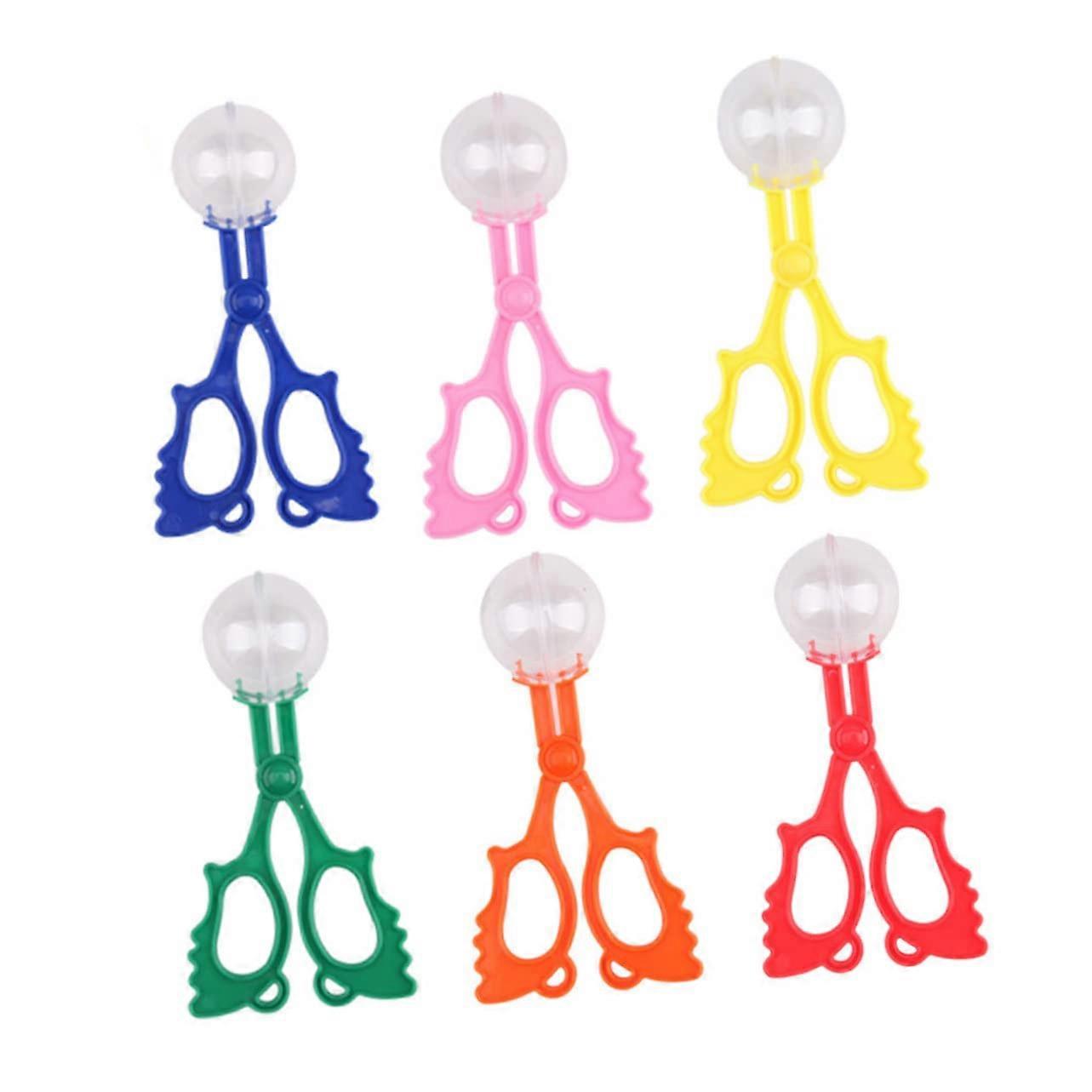 6Piece Insect Cutter for Colourful Catching Scissors for Catching and Exploring Blue Orange Yellow