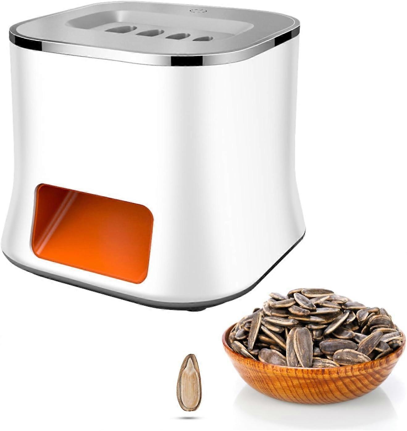 Sunflower Seeds Peeler Portable Smart Lazy Shelling Machine, Automatic Melon Seed Peeling Machine(White)