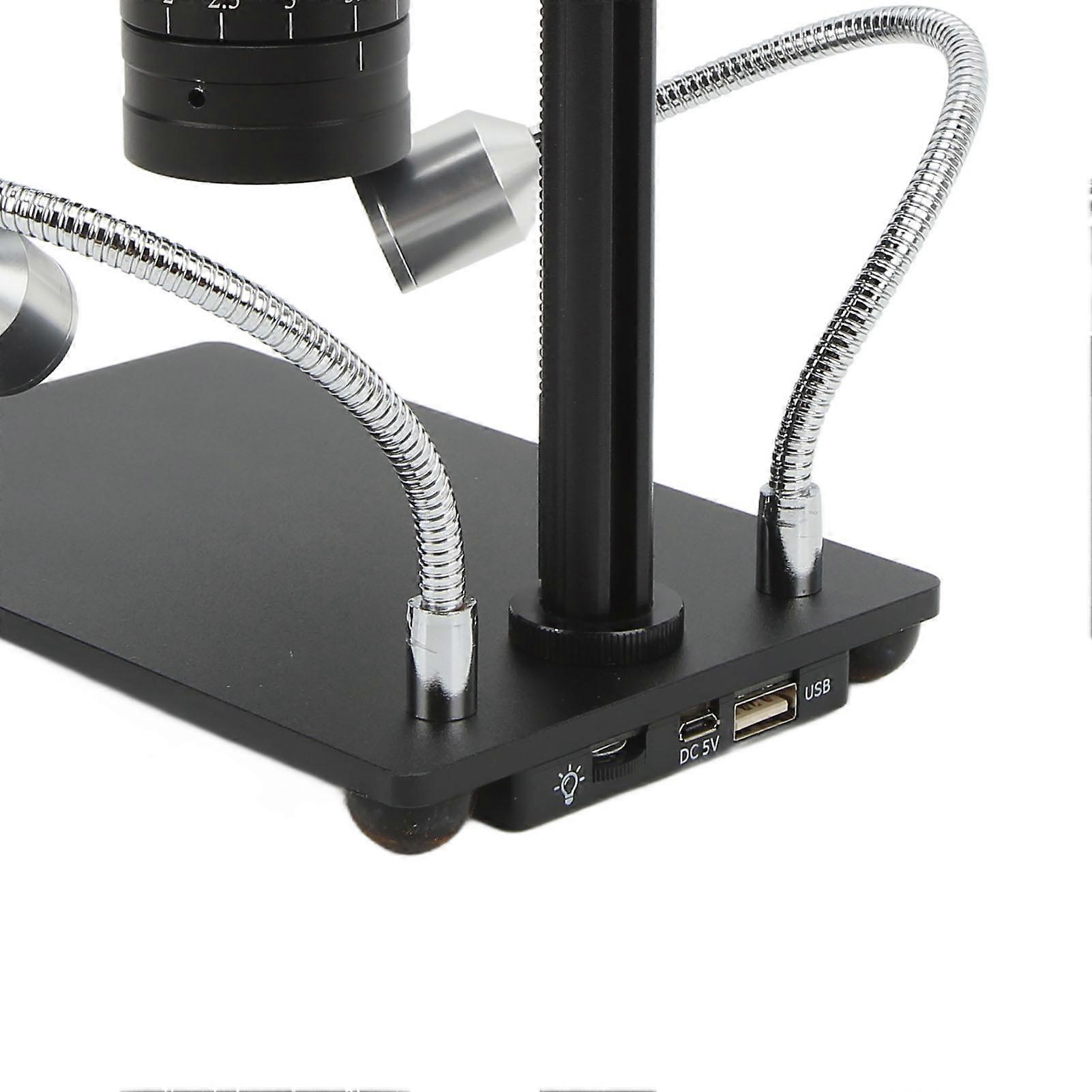 12 Million Pixels Microscope Camera Kit Digital USB Microscope Camera with 180X C Mount Lens for Maintenance Industry US Plug
