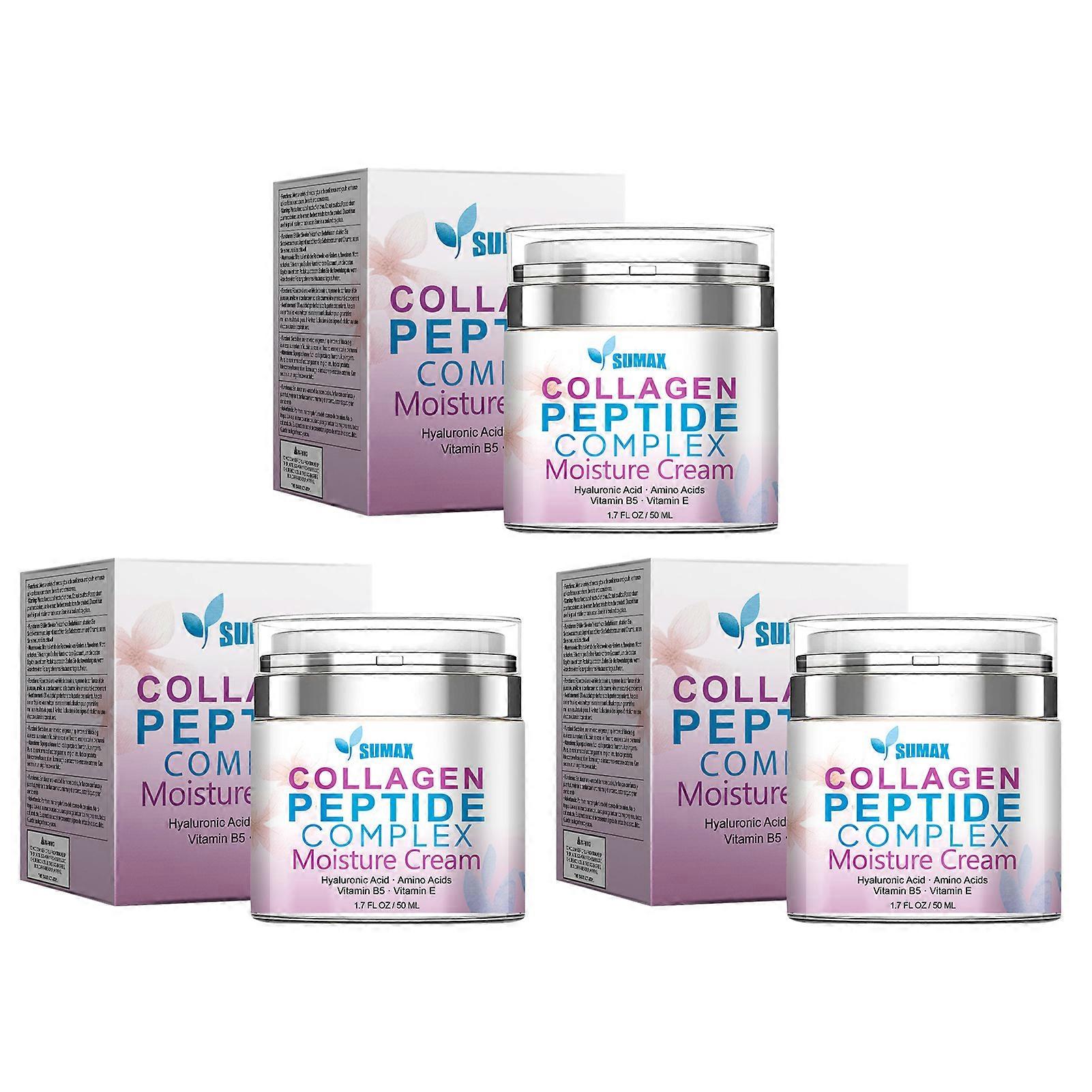 Collagen Peptide Complex Cream for Wrinkles & Fine Lines, Hydrating Anti-Aging Face Cream for All Skin Types