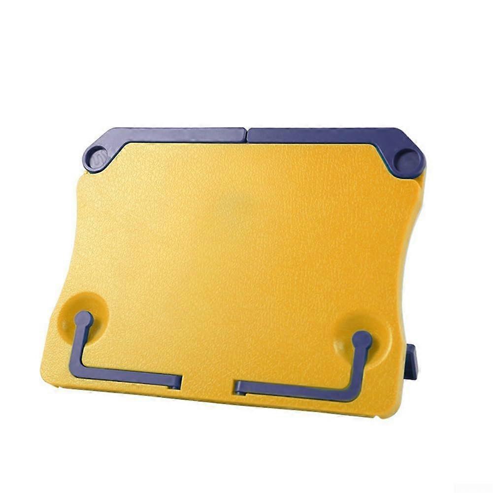 Portable Cookbook Holder with Adjustable Functions for Musicians and Cooking Enthusiasts, Yellow Color