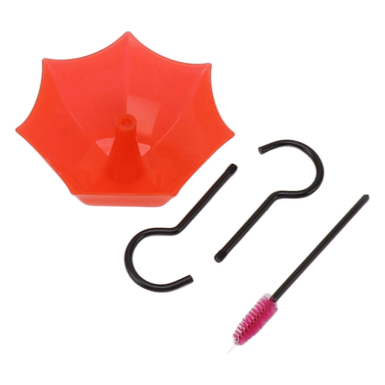 Hummingbird Feeder Guard Large Capacity Semi Transparent Hummingbird Moat Accessory Hooks