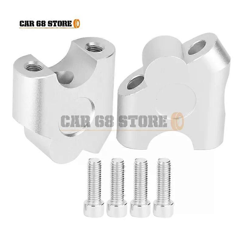 1 Set 2 Inch Anodized Motorcycle Handlebar Pivoting Handle Bar Riser Fit For 7/8 22mm Fat Handlebars Clamp Motorbike Part Universal