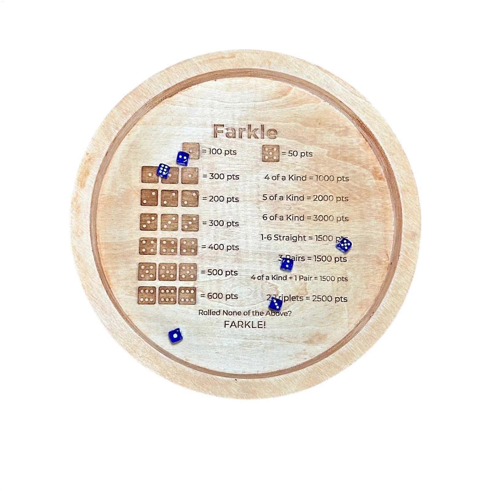 DICE Game TAL, Tabletop HOLTEN WACK WARTERHALTSBALL FOR DICE Game, board game accessories for family nights, friend gatherings, travel 18cm.