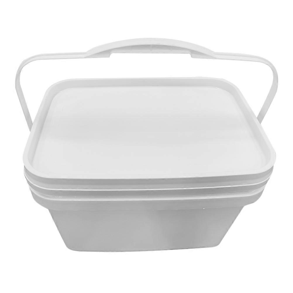 Paint Bucket Hand Held Rectangular White 12.77X9.35X7.86in Small Bucket for Adults 2Set