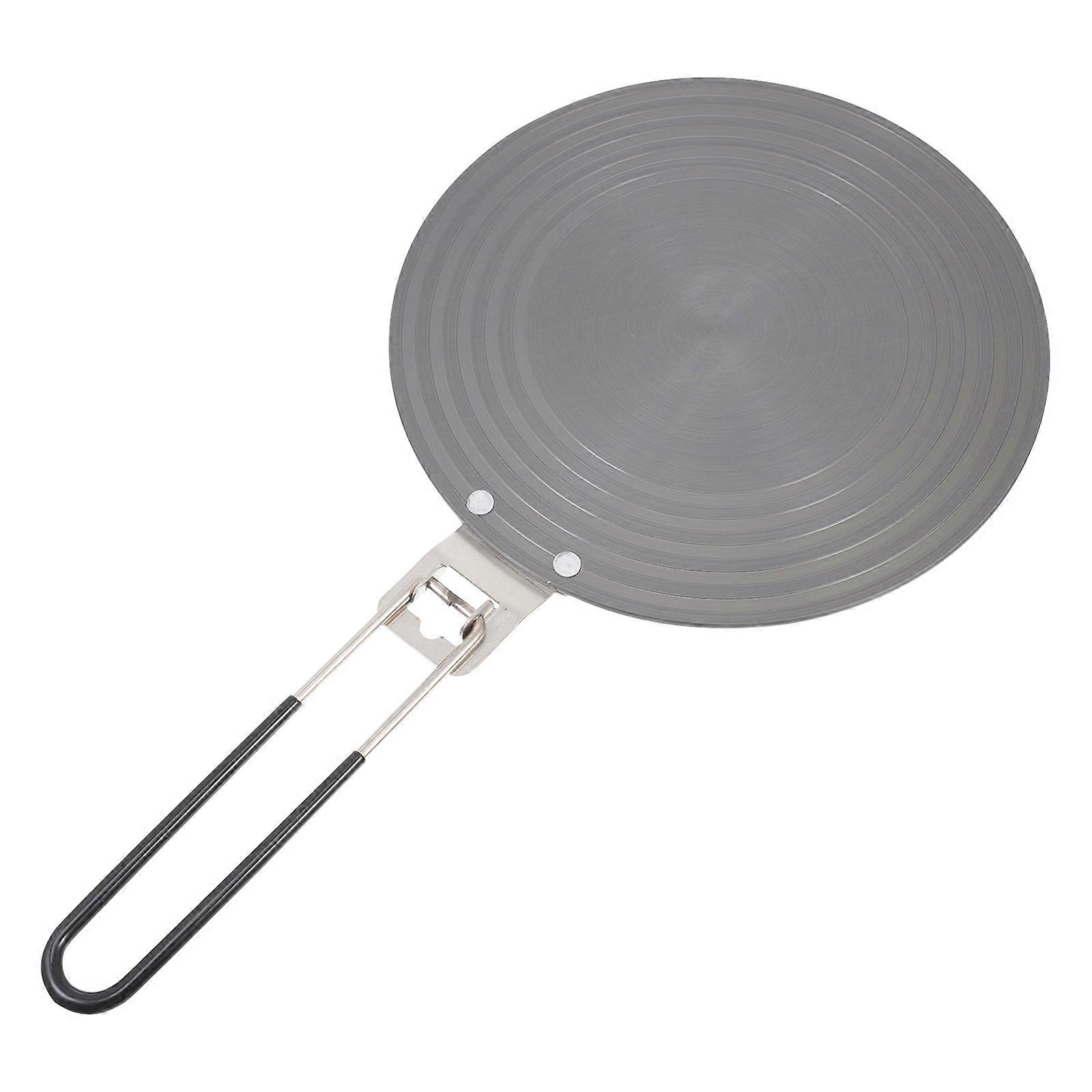 Aluminum Thawing Tray with Foldable Handle   Heat Diffuser Plate for Gas Stoves & Induction Cooktops   Compatible with Enamel Pots