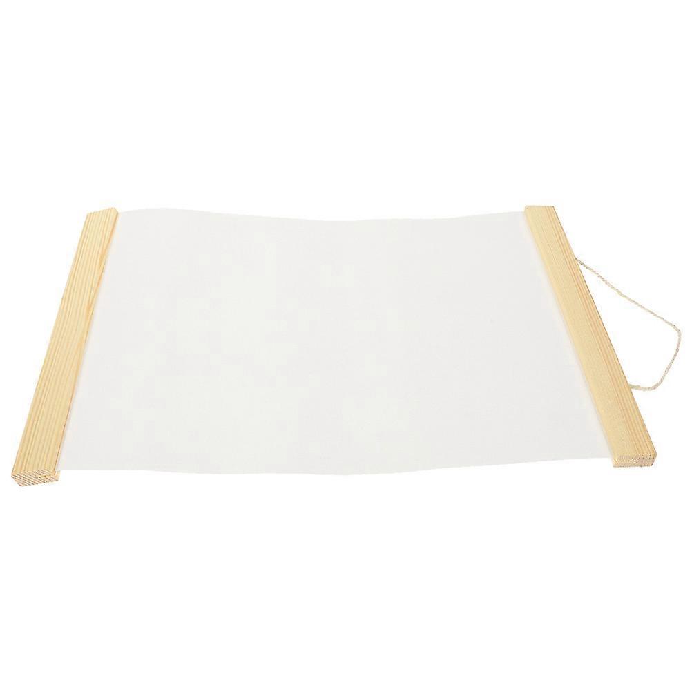 White Drawing Canvas with Wooden Frame for Daily Use Oil Painting and DIY Art 12 x 16 inches