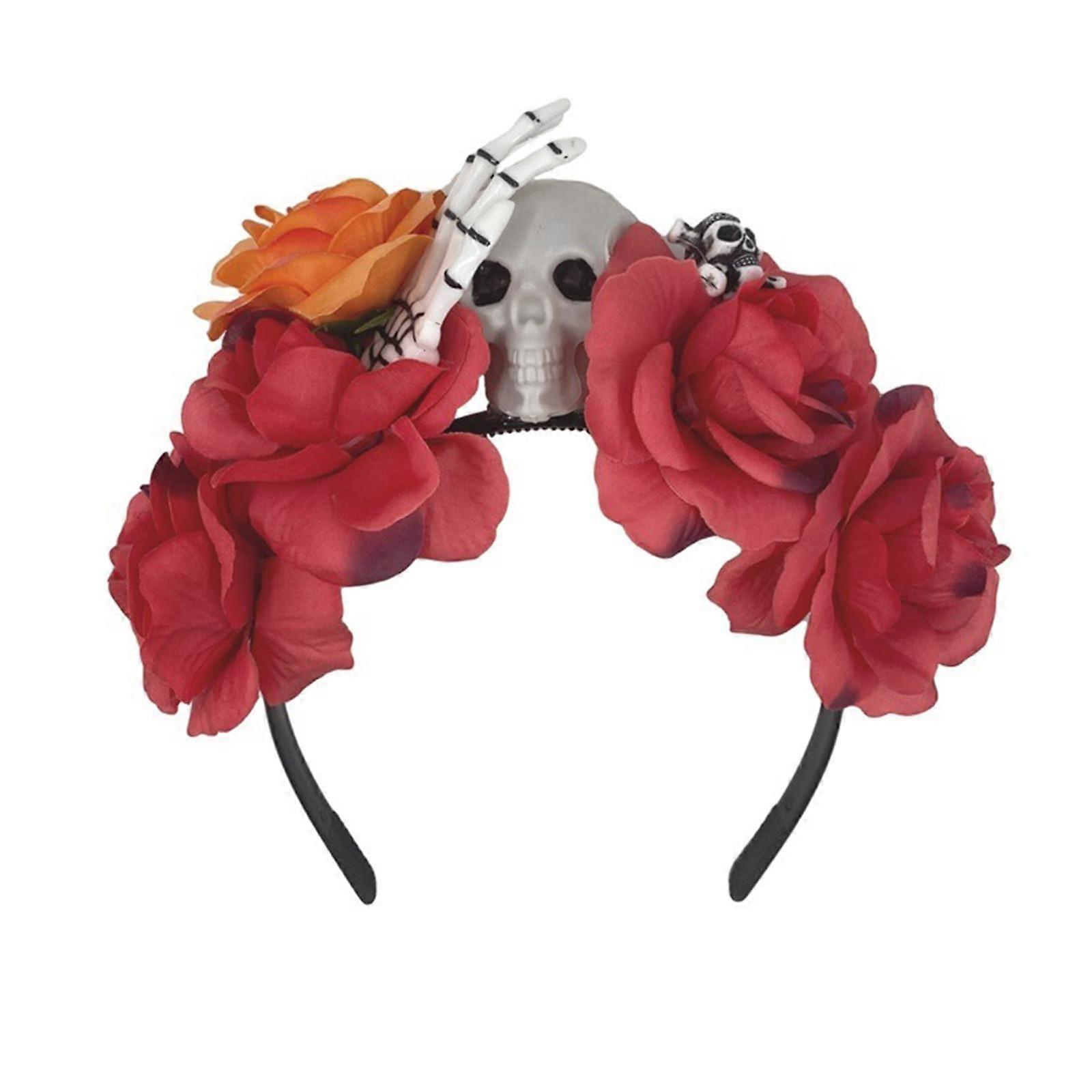 Halloween Flower Skull Headband Ref: 3234
