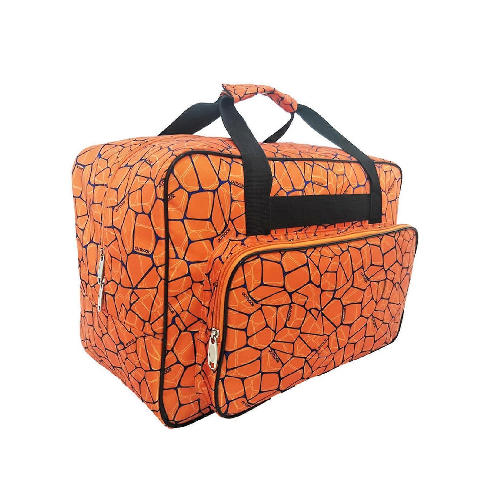 Unisex handbag with reinforced and smooth zipper for practical, widely applicable use in a variety of scenarios, durable large orange