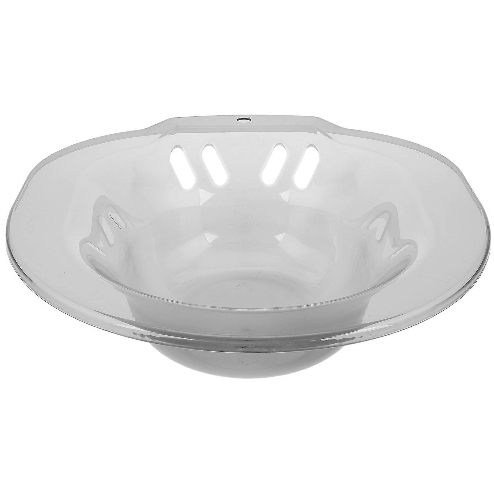 Sitz Bath Basin for Postpartum Care and Comfortable Plastic Design Light Grey