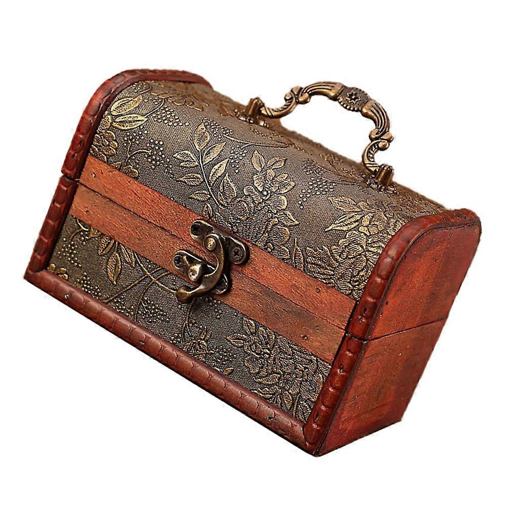 Durable Brown Plastic Storage Box for Books and Sundries Vintage Design Fits Desktop Organization 1Pc Large Size