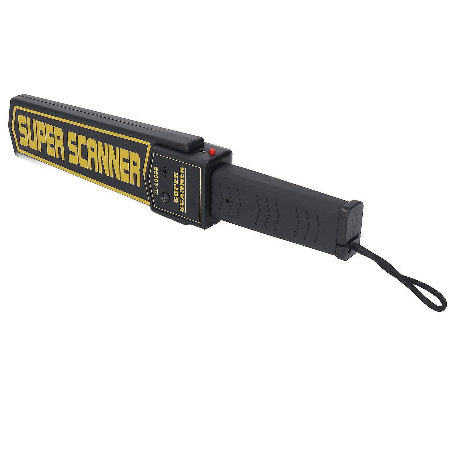 Metal Detector Wand Handheld Security Sound Vibration Alerts High Sensitivity Safety Bar 