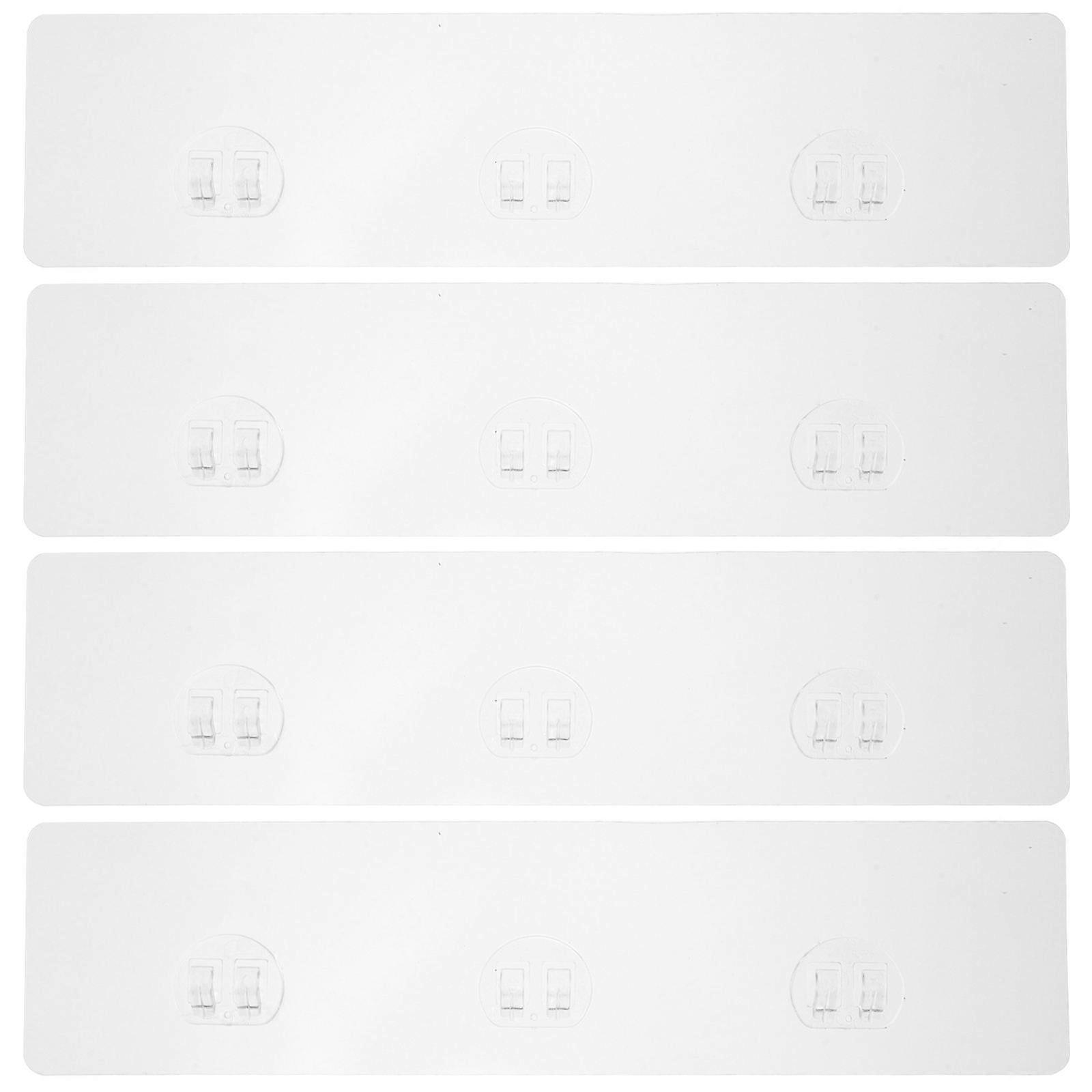 Sponge Holder Adhesive Replacement Hooks Bathroom Accessories No Drill Installation Powerful Adhesion 4Set