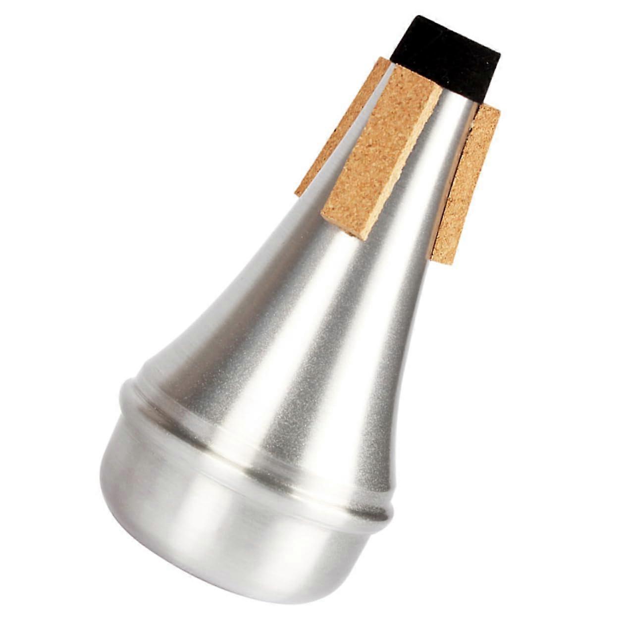 Aluminum Trumpet Mute Set of 2, Lightweight Music Accessory for Brass Instruments, Silver Design, Effective Sound Reduction