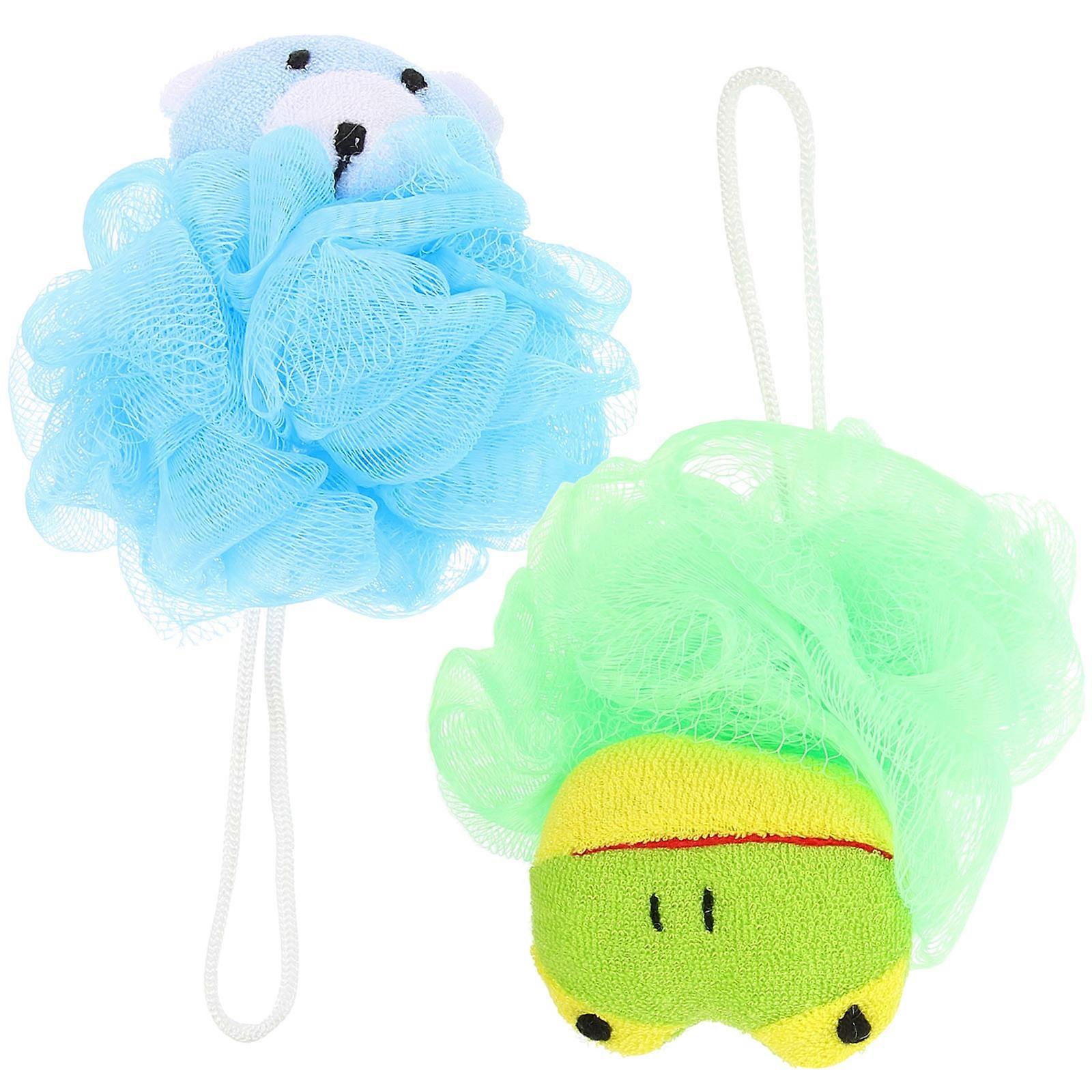 Αξεσουάρ Μπάνιου Νηπίων Σφουγγάρι Ντους Κινουμένων Σχεδίων Super Soft 13.00X12.00X9.00CM Βρεφικό Μπάνιο 2Τμχ