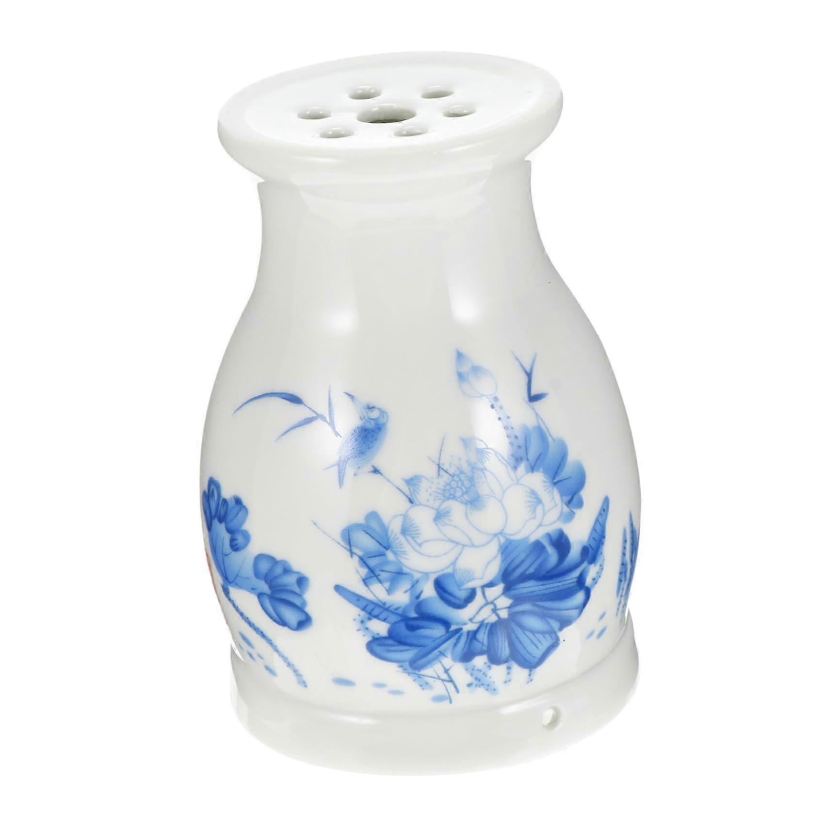 Moxibustion Cup Tool White Ceramic, Portable Moxa Device, One-Piece Moxibustion Instrument