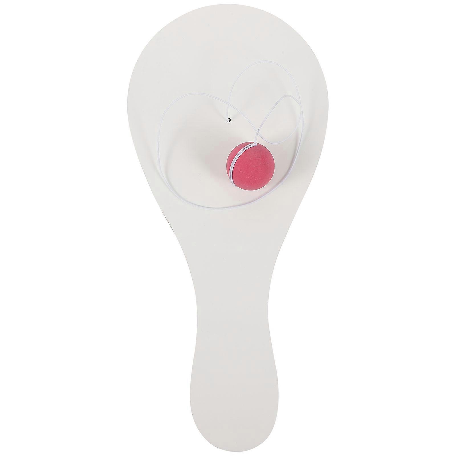 DIY Sublimation Blank Handmade Racket Set with Ball for Decoration White Density Board 1 Set