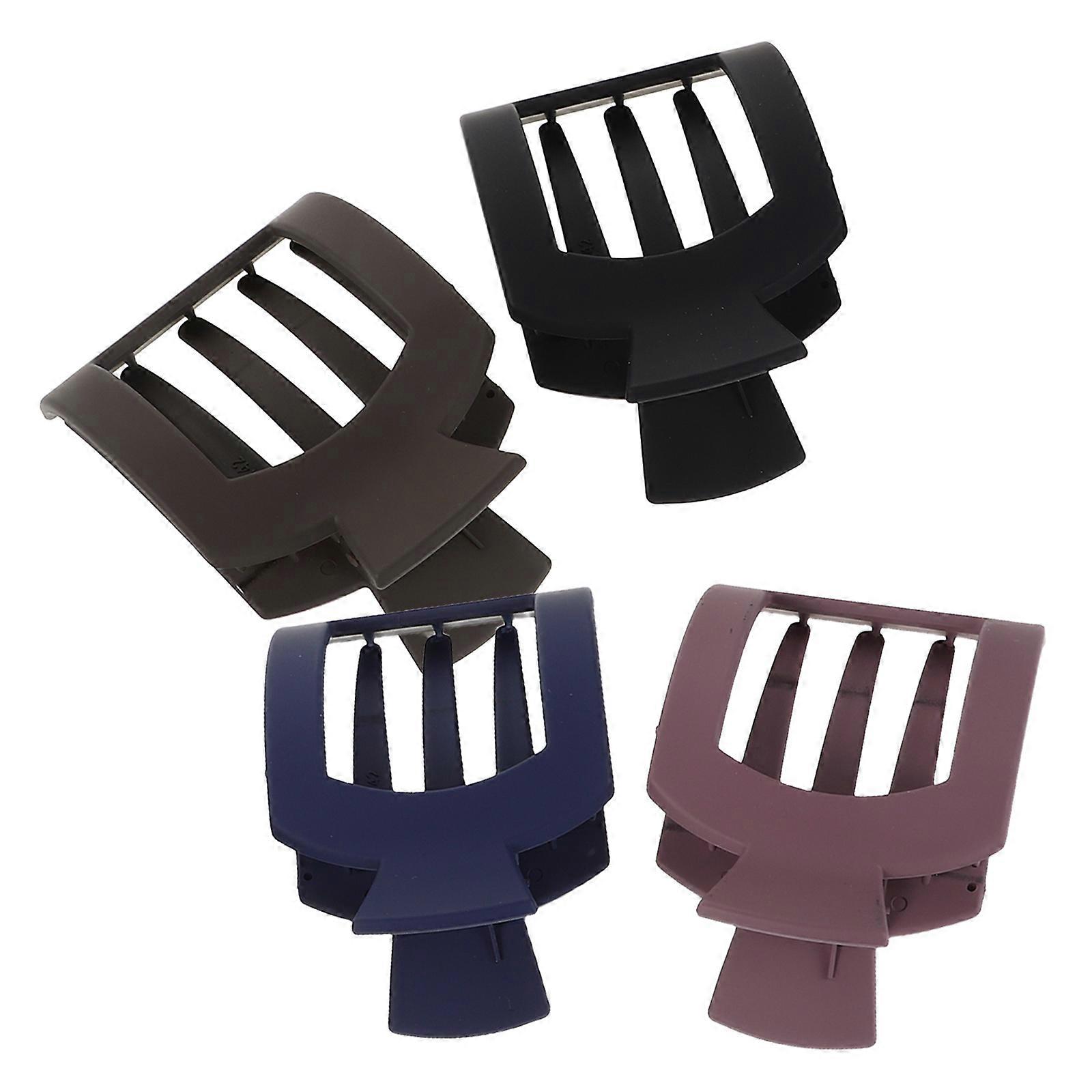 4pcs Large Square Hair Claw Clips for Women – Strong Non Slip Matte Finish Suitable for Thick & Thin Hair – Minimalist Styling Accessories for Daily