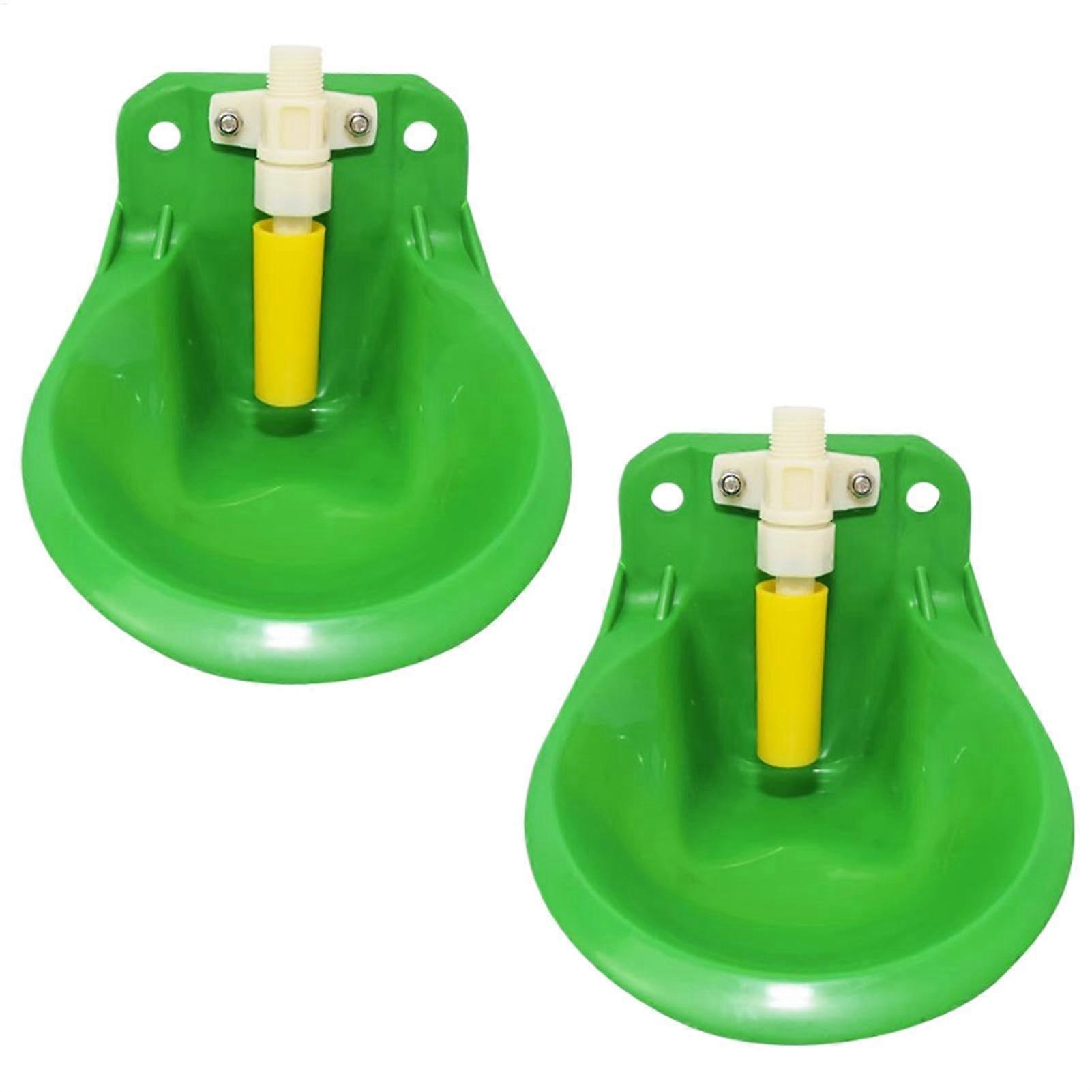 Sheep water dispenser, goat drinking bowl, automatic horse manure collector, 2 pieces, 600 ml, drinking dispenser, feeding equipment with valve
