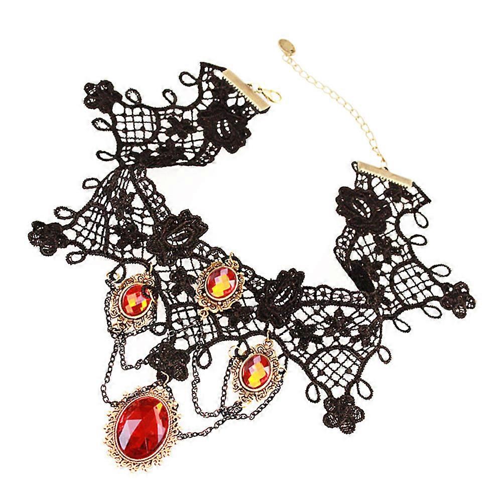 Gothic Necklace Choker for Women with Details and Assorted Colors Adjustable Size