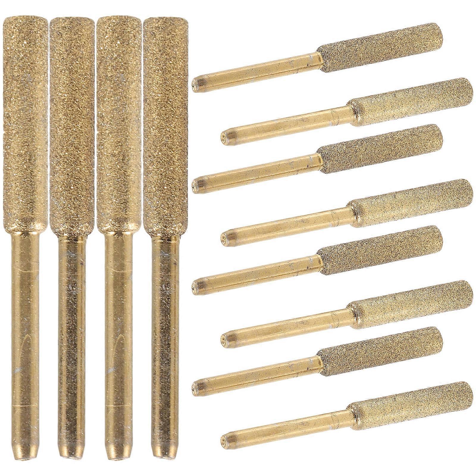 Grinding Stones For Tools 12Pcs Small Rotary Accessories With Ergonomic Design For Rust Removal And Polishing 4.5X0.4Cm