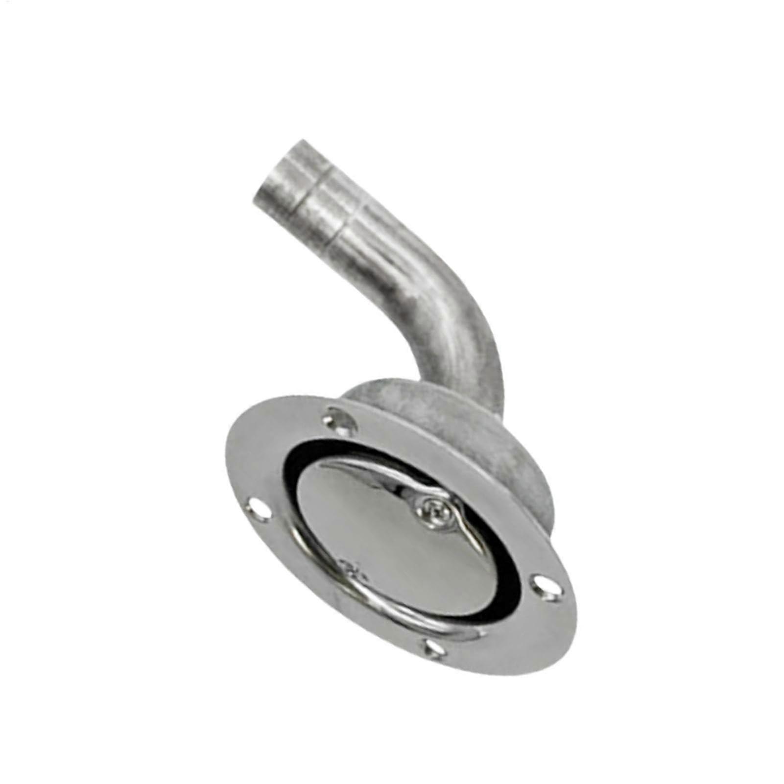 Fuselage Exhaust Skin Connection Stainless Steel Exhaust Pipe Wall Feedthrough for 19mm Pipe Socket with Mounting Set and Bend Pipe