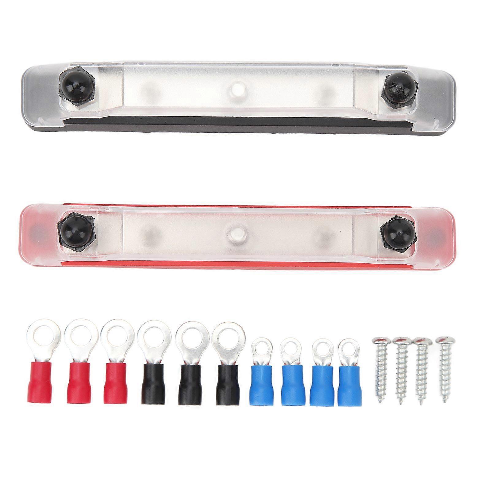 150A Bus Bar Distribution Block 3X M6 Studs 10 Terminals