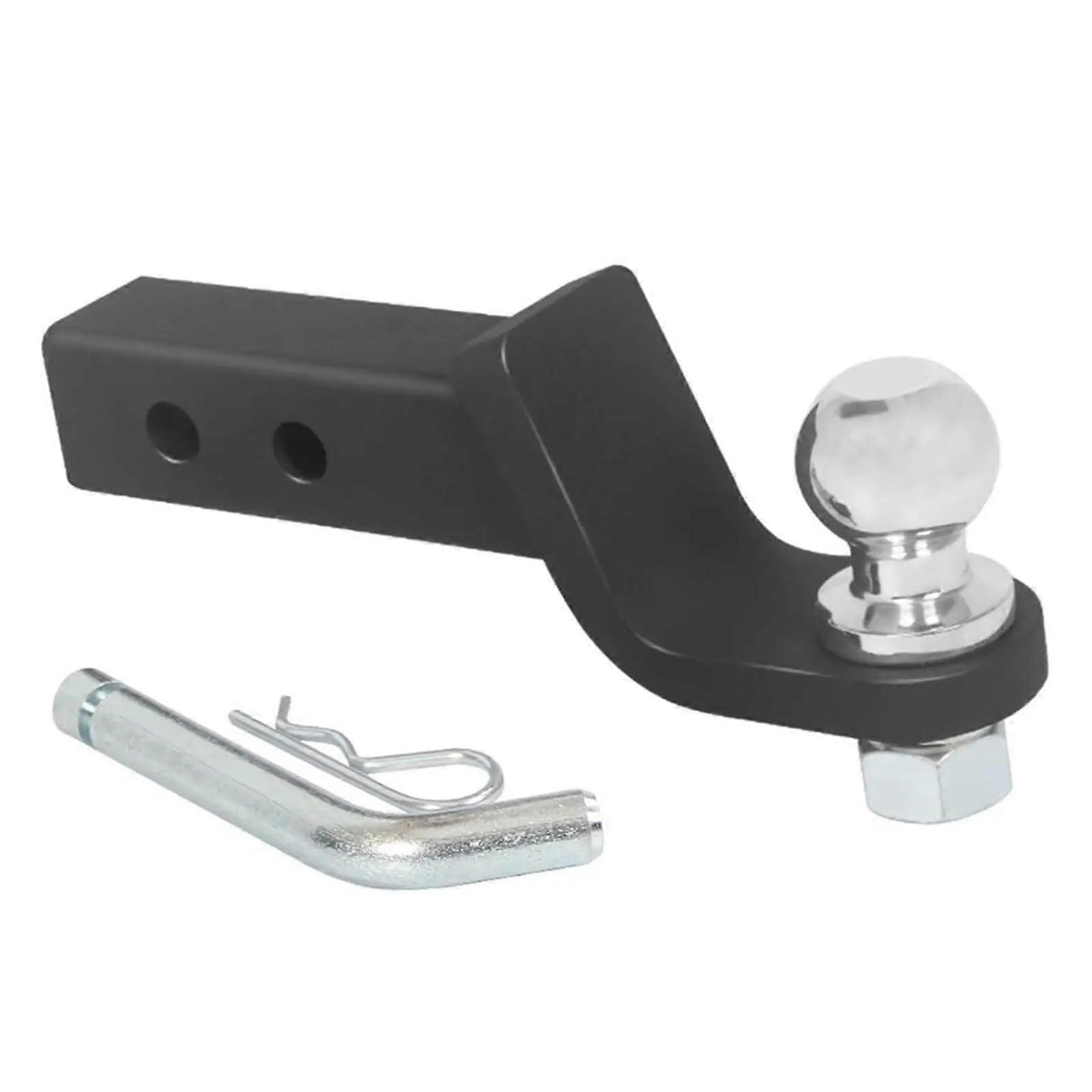 Tow Bar Coupling with Ball Head Mount for Trailer Hitch, Black, Compatible with Various Vehicle Models, Durable Material