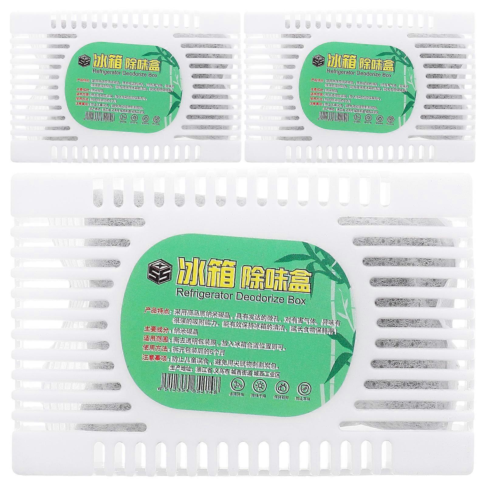 Air Freshening Deodorizer 3Pcs Ideal For Fridge And Wardrobe Use With Technology And Rectangular Design