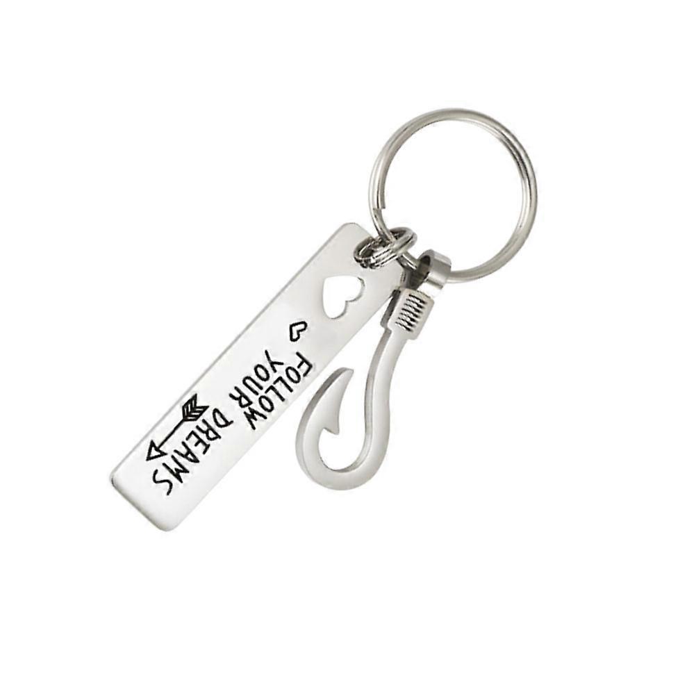 Durable Stainless Steel Key Chain with Design and Silver Color for Organizing Keys and