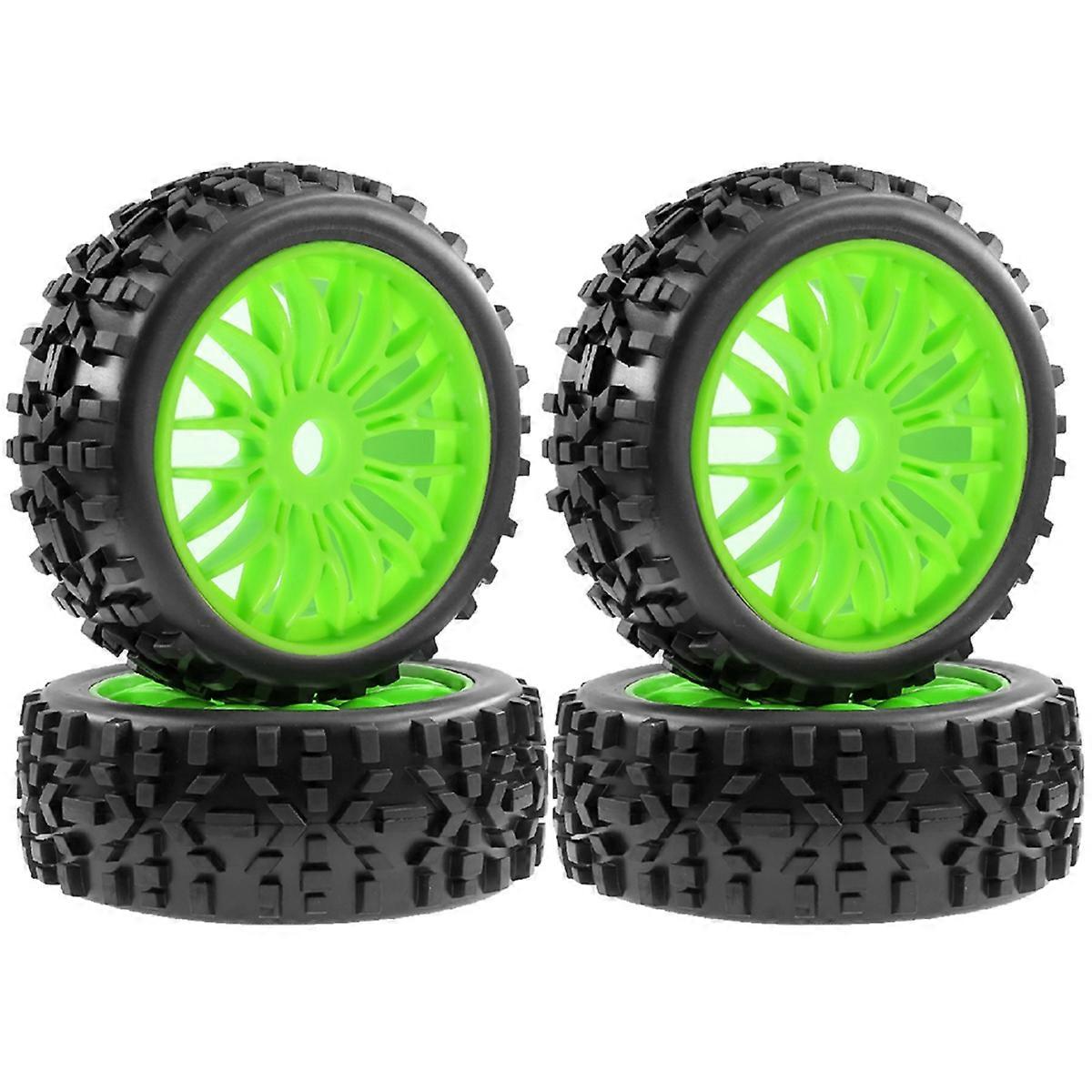 4Pc 115mm 1/8 RC Off-Road Car Wheel Tire Tyre 17mm Hex C