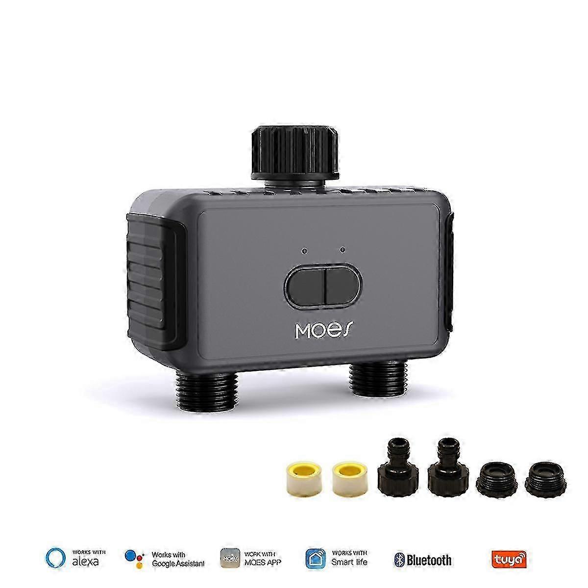 Bluetooth Sprinkler Water Timer 2 Way Rain Delay Filter Washer Programmable Automatic Irrigation C