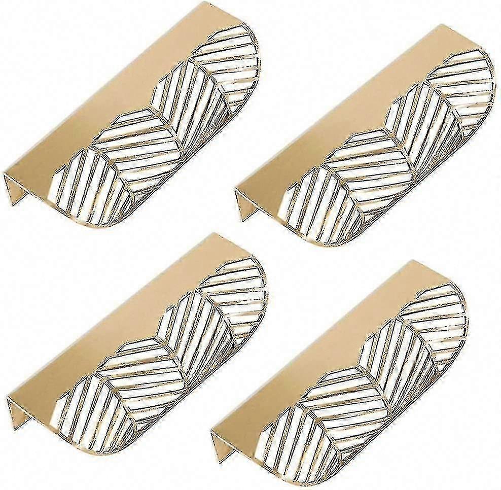 4pcs Brass Leaf Drawer Knobs - Maniglie per porte di armadi e mobili